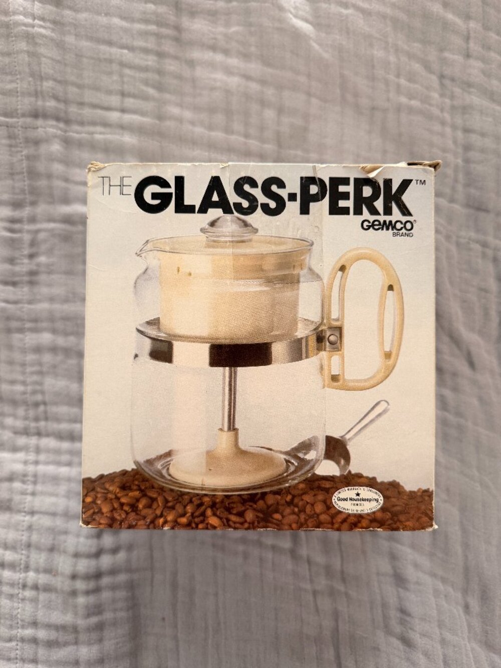 Vintage in Box - Glass-Perk Stovetop Coffee Maker by Gemco